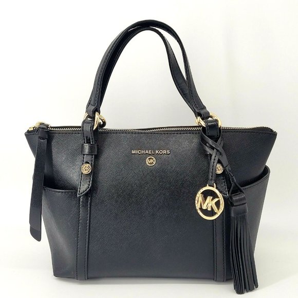 Michael Kors Handbags - Vintage 2003 Michael Kors Sullivan Small Convertible Top Zip Tote Cross Retired